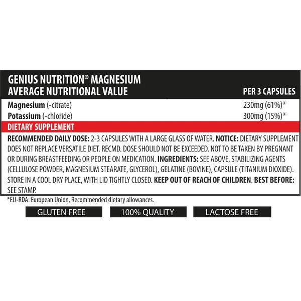 Магний Genius Nutrition Magnesium 90 капс. (000020988) - фото 2