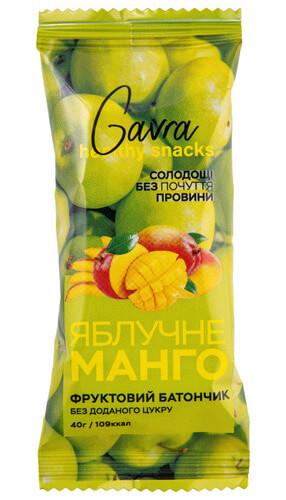 Протеиновый батончик Gavra 40 г Яблочное Манго (GAV-0560)