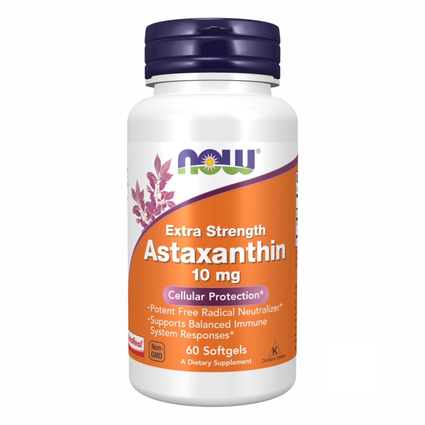 Натуральная добавка Astaxanthin 10 mg 60 sgels (2022-10-0074)