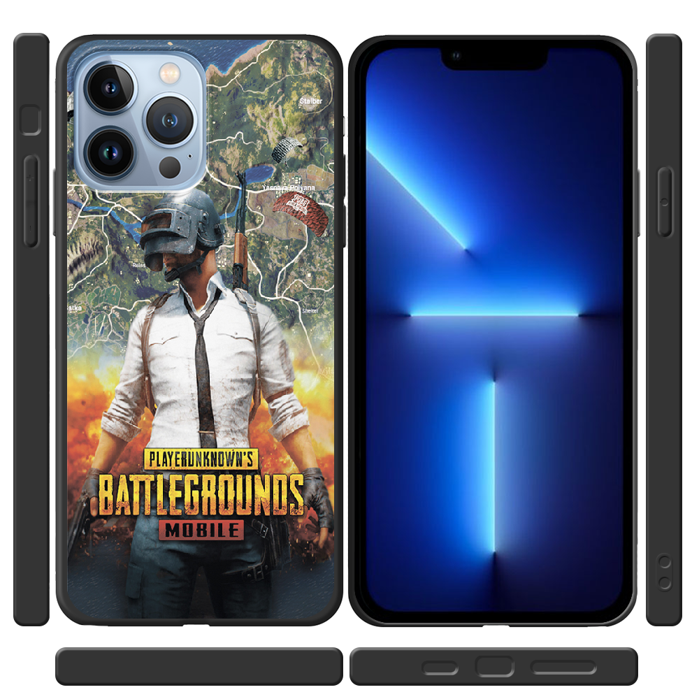 Чохол BoxFace iPhone 13 Pro Max PUBG Mobile Чорний силікон (43360-up2309-43448) - фото 2