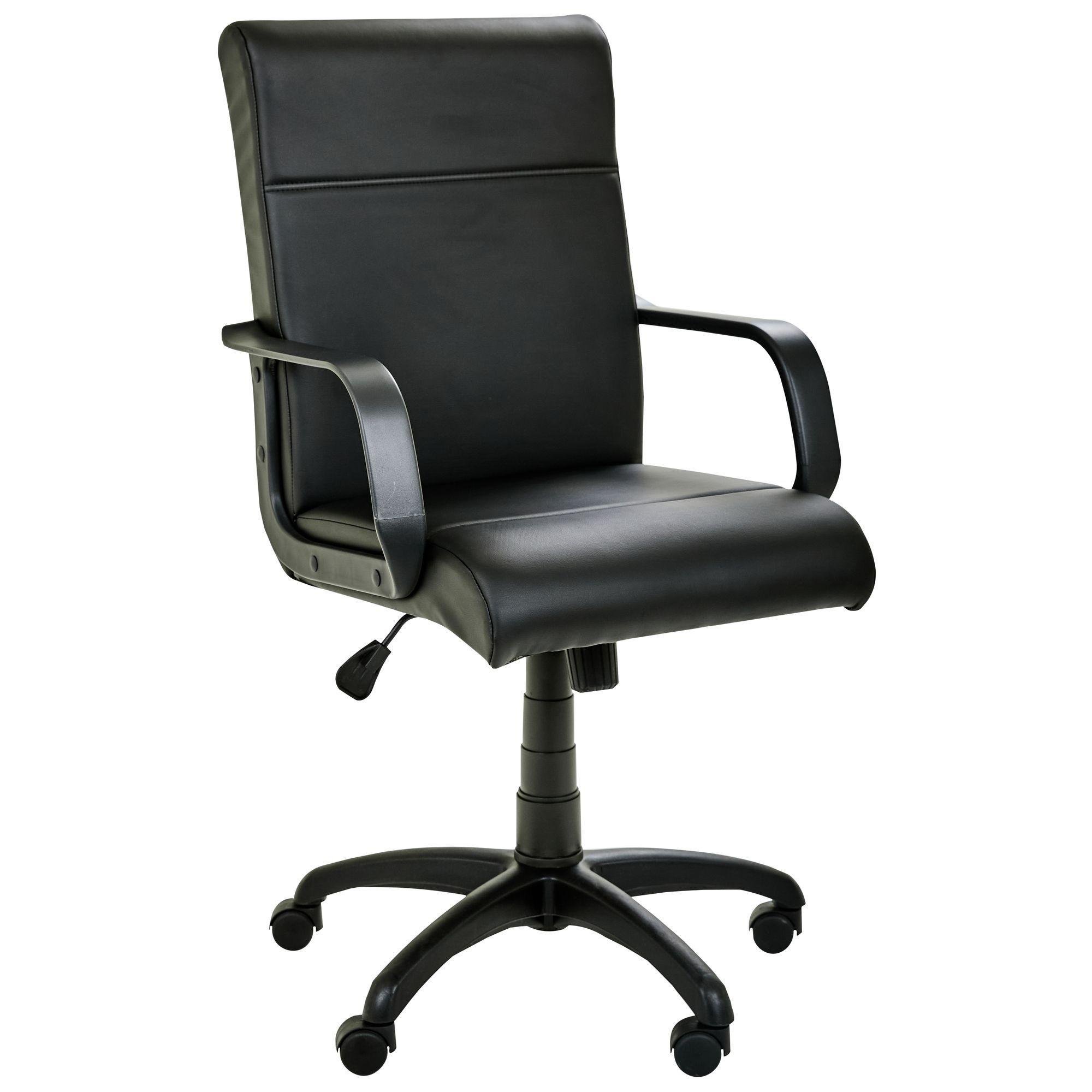 Офисное кресло AMF Фаворит НВ Nappa 01 Черный (378539)