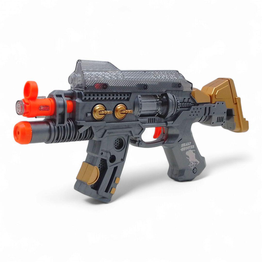 Детский автомат музыкальный Sharp shooter звук/свет Бронзовый (252401)