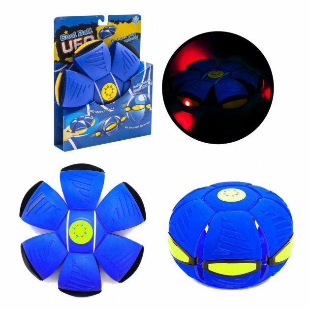 Мяч трансформер летающая тарелка Phlat Ball Blue Plus - фото 2