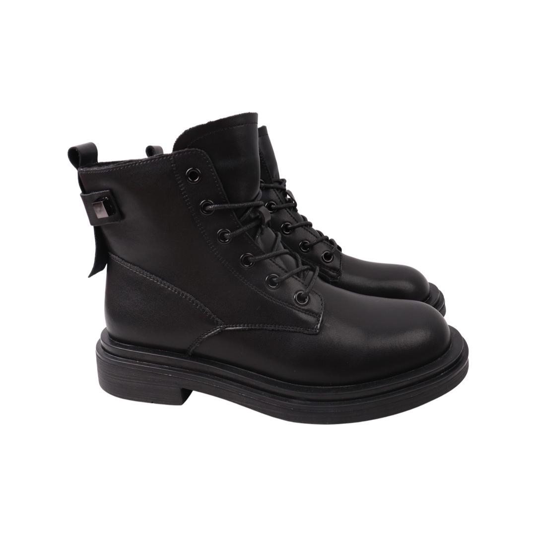 Ботинки женские Vikonty из кожи р. 38 Черный (303-21DHC)