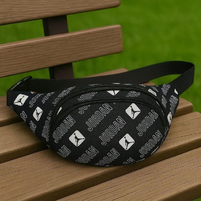 Сумка мужская нагрудная 34х14 см Черный (Д-dg-70)