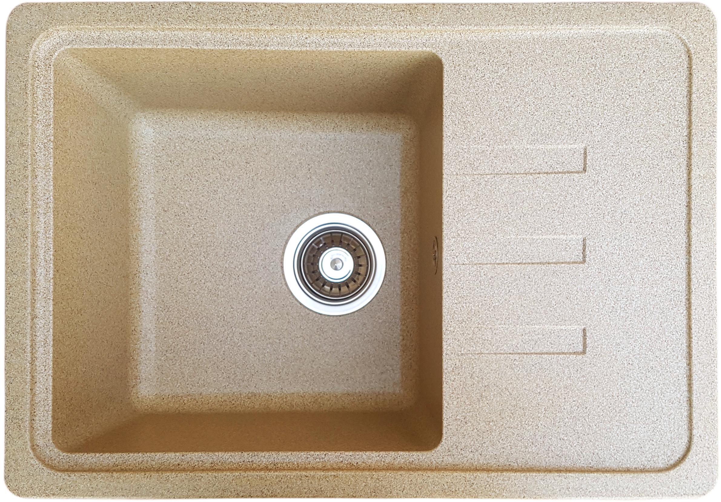 Мойка кухонная Valetti 35N 620x435 мм Бежевый