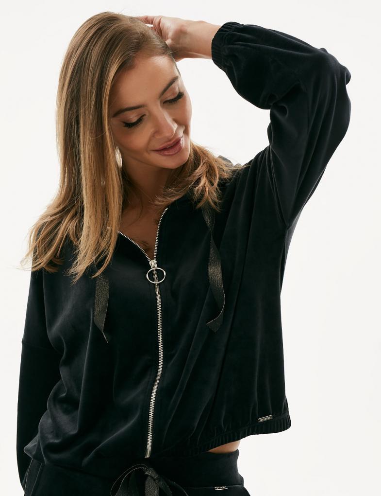 Толстовка женская Diverse VELVIA XS Чорний (5902598656308)