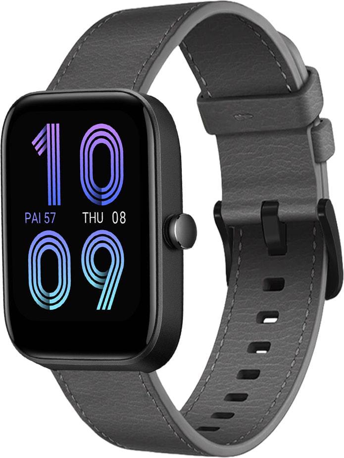 Ремешок кожаный Elfur для Amazfit Bip 3/Pro Grey (35753-33)