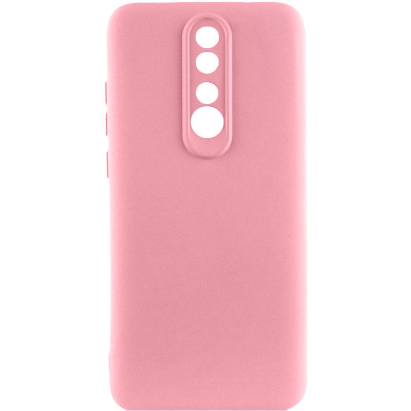 Противоударный чехол TPU GETMAN Liquid Silk Full Camera для Xiaomi Redmi 8 Розовый / Pink