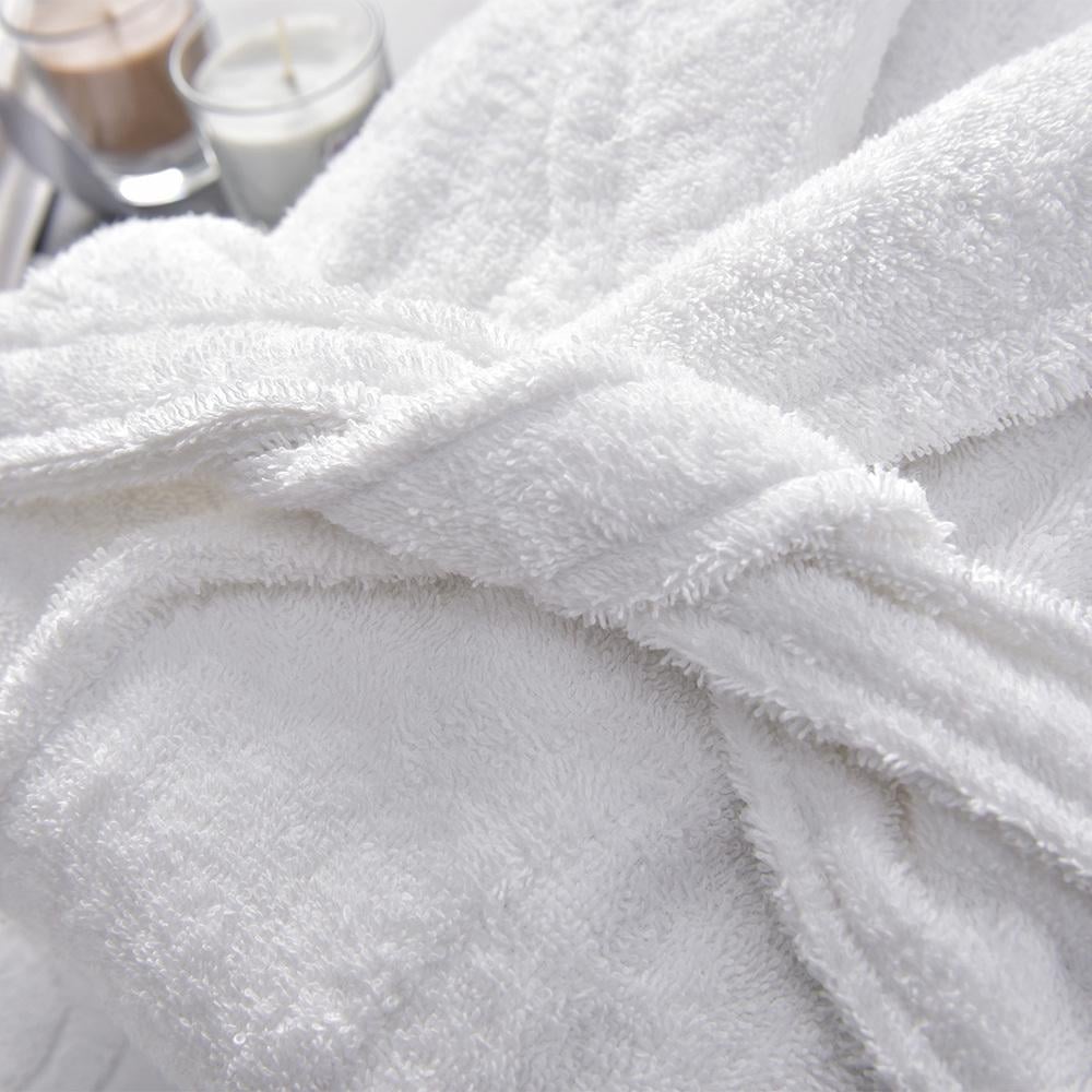 Халат з шалевим коміром махровий 400 г/м XXL Білий (26044) - фото 4