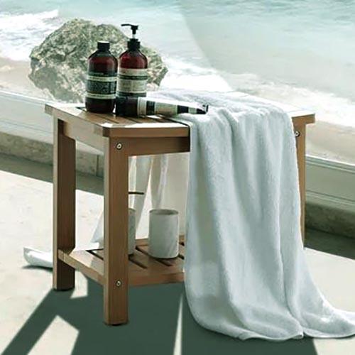 Табурет для ванной из дерева Алинес Корица (ТВН-007933)