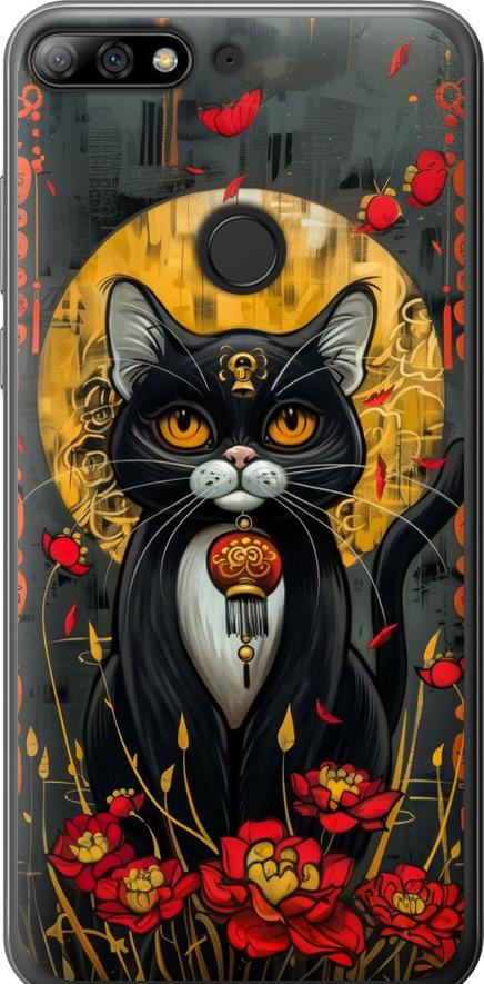 Чехол на Huawei Y7 Prime 2018 China Cat (6134u-1509-42517)