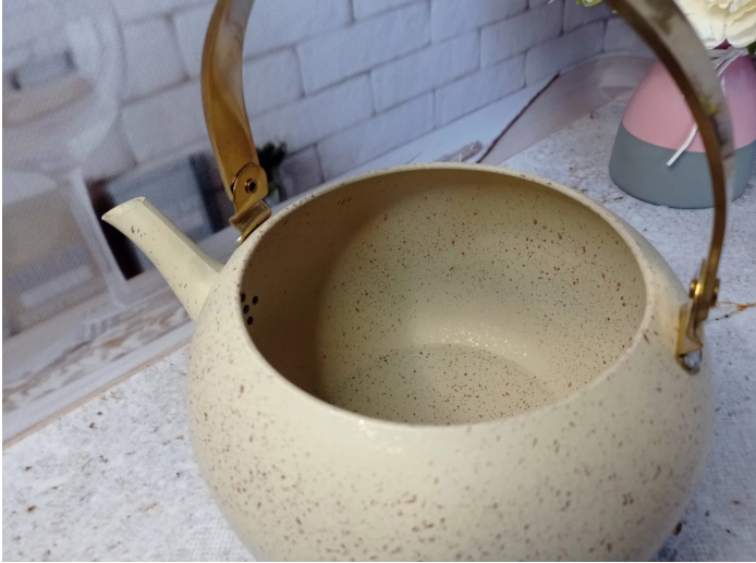 Чайник OMS з гранітним антипригарним покриттям з індукцією 3 л Ivory (8212-XL-Ivory) - фото 4 Чайник OMS з гранітним антипригарним покриттям з індукцією 3 л Ivory (8212-XL-Ivory) - фото 4