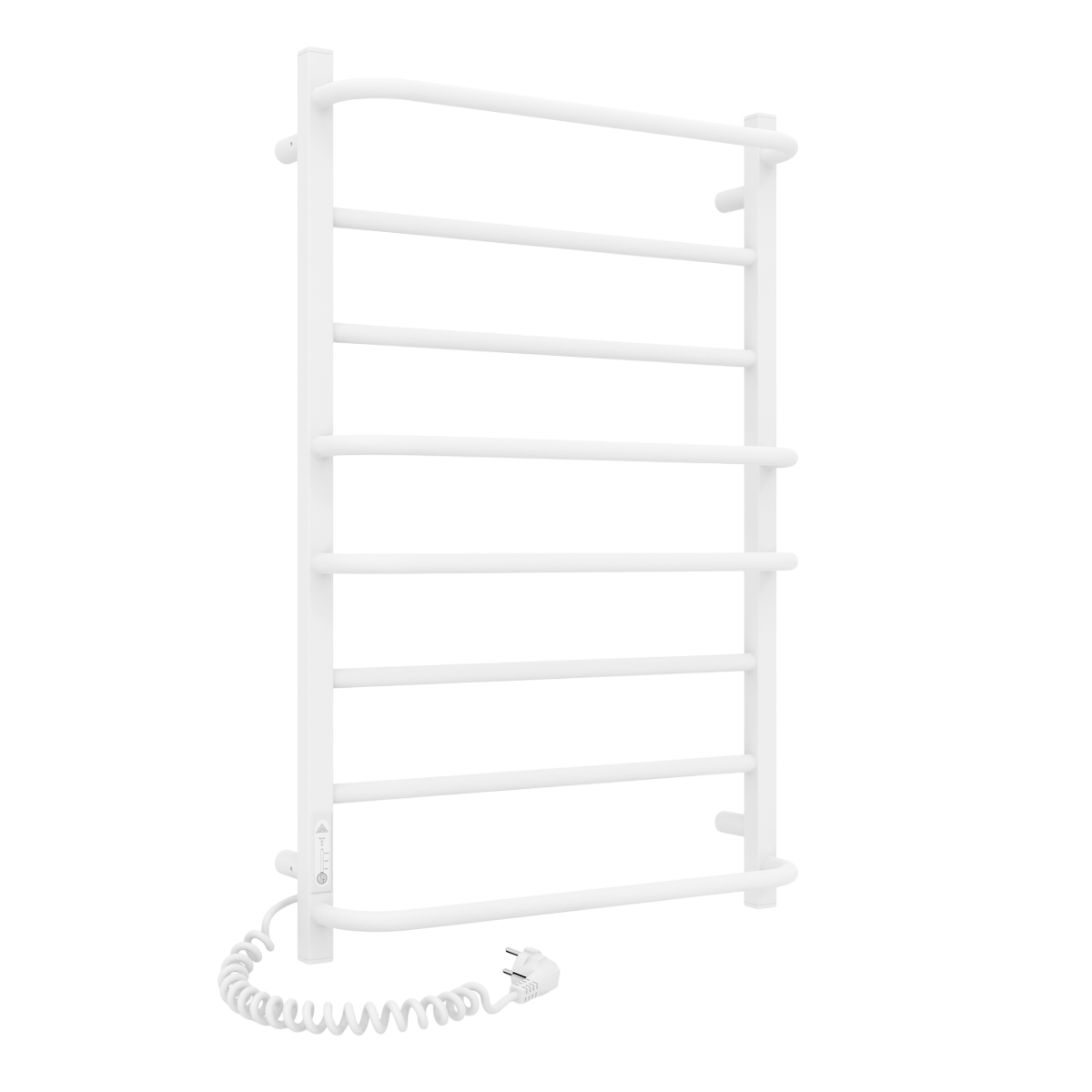 Полотенцесушитель электрический Laris Комфорт ЧФ8 800х500 мм L вертикальный Белый (AKV-77700094)
