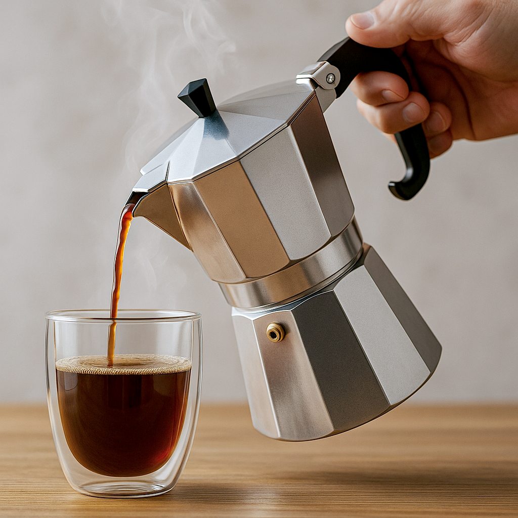 Кофеварка гейзерная для плиты Retro алюминиевая на 12 чашек 1200 мл (03-MH-5173-12) - фото 10 Кофеварка гейзерная для плиты Retro алюминиевая на 12 чашек 1200 мл (03-MH-5173-12) - фото 10