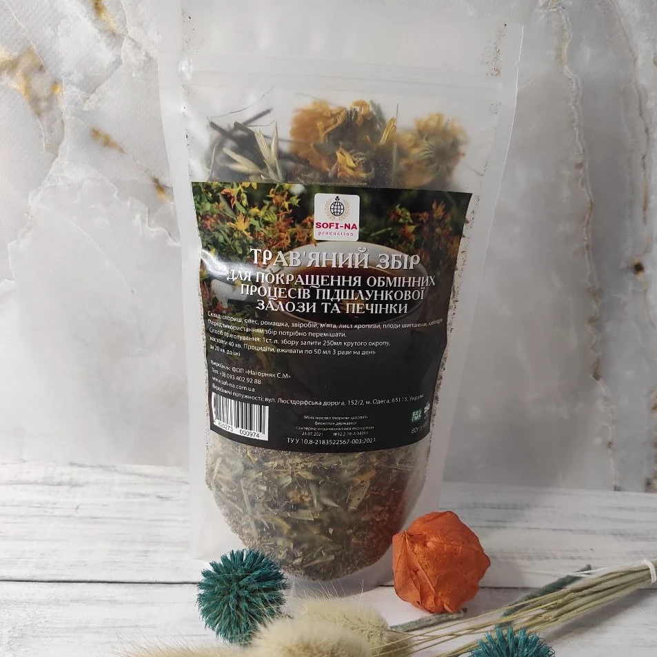Сбор травяной для улучшения обменных процессов 80 г