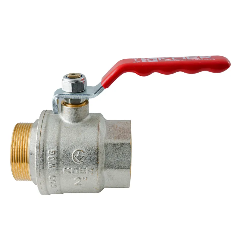 Кран шаровой ГШВ KOER Extreme KE.215-50 2 FM ручка рычаг Красный (KR5755)
