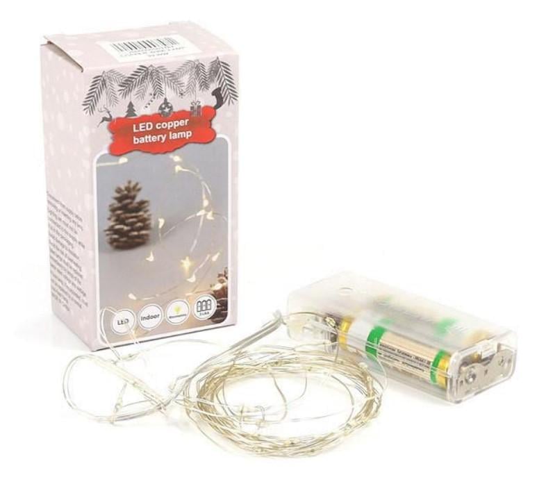 Гирлянда светодиодная 5 м 30 LED на батарейках и USB 3 шт. (2104618838)