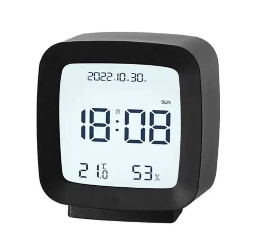 Часы-будильник/термометр-гигрометр Youpin Qingping Alarm Clock умный Черный (11053257)