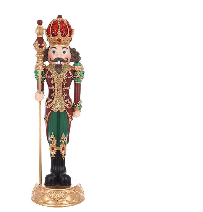 Фігура декоративна Лускунчик з LED-підсвічуванням мундира 50 см Коричневий