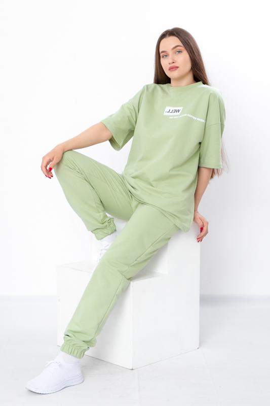 Комплект жіночий футболка та штани Носи Своє р. 44 Зелений (8399-057-33-v0) - фото 3 Комплект жіночий футболка та штани Носи Своє р. 44 Зелений (8399-057-33-v0) - фото 3
