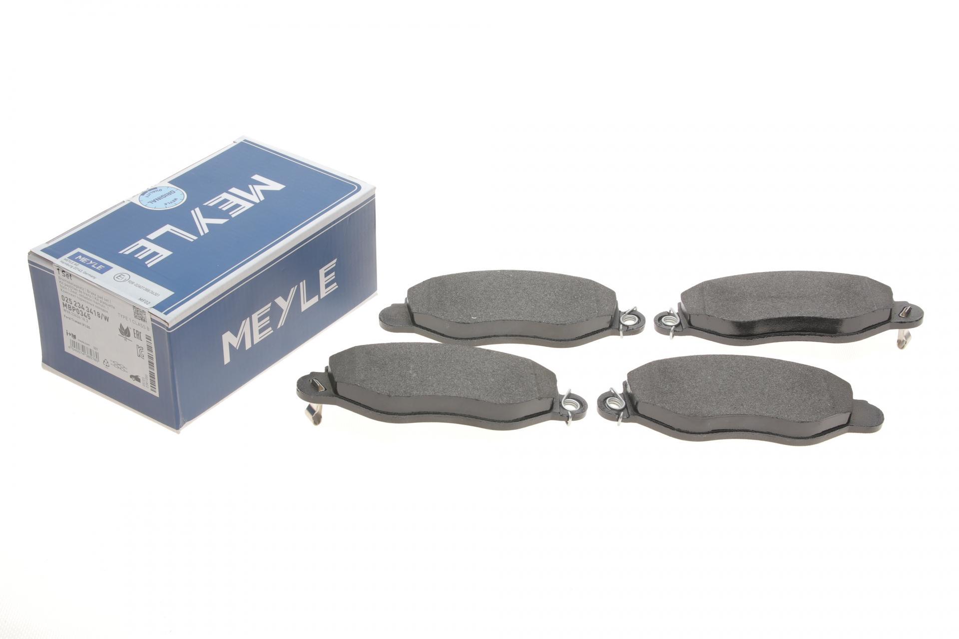 Колодки тормозные передние Meyle Ford Transit 00- FWD (025 234 3418/W MEYLE)