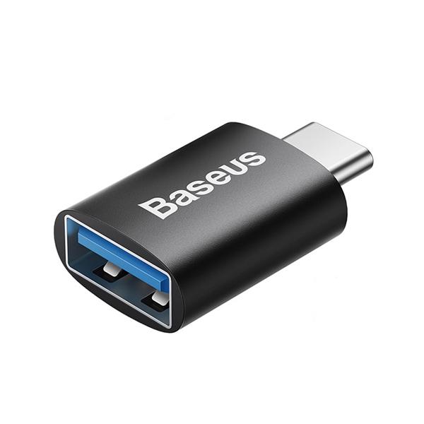 Адаптер-перехідник BASEUS OTG USB3.1 Ingenuity Series Type-C to USB Black (ZJJQ000001) - фото 1