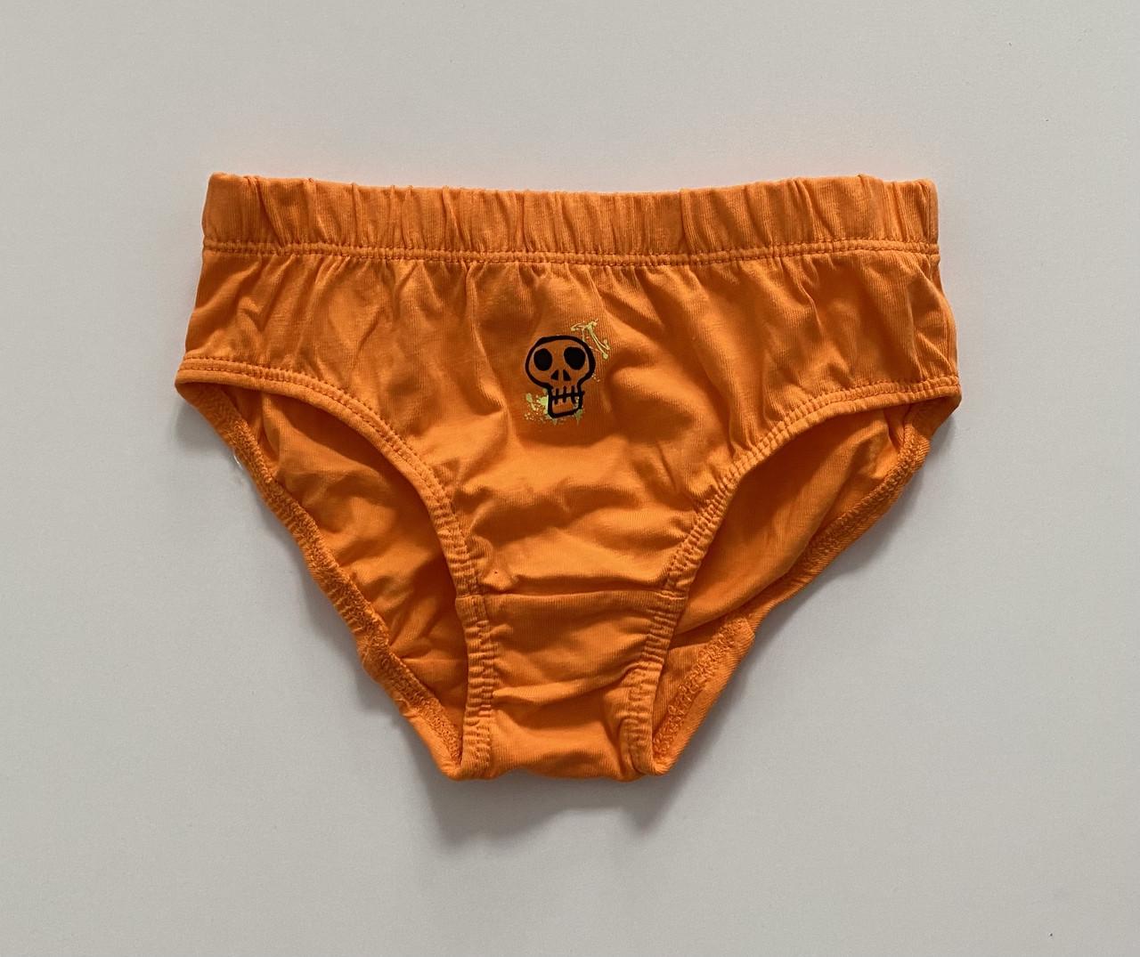 Труси-плавки на хлопчика з принтом черепа-skull Primark 170 см на 16-18 років Помаранчевий (2614451054)