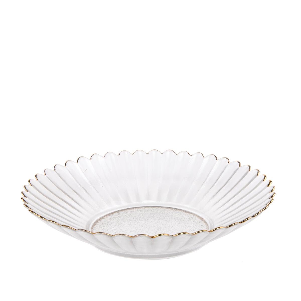 Блюдо Elisey Лазурит 24 см Білий (8902-010) - фото 1