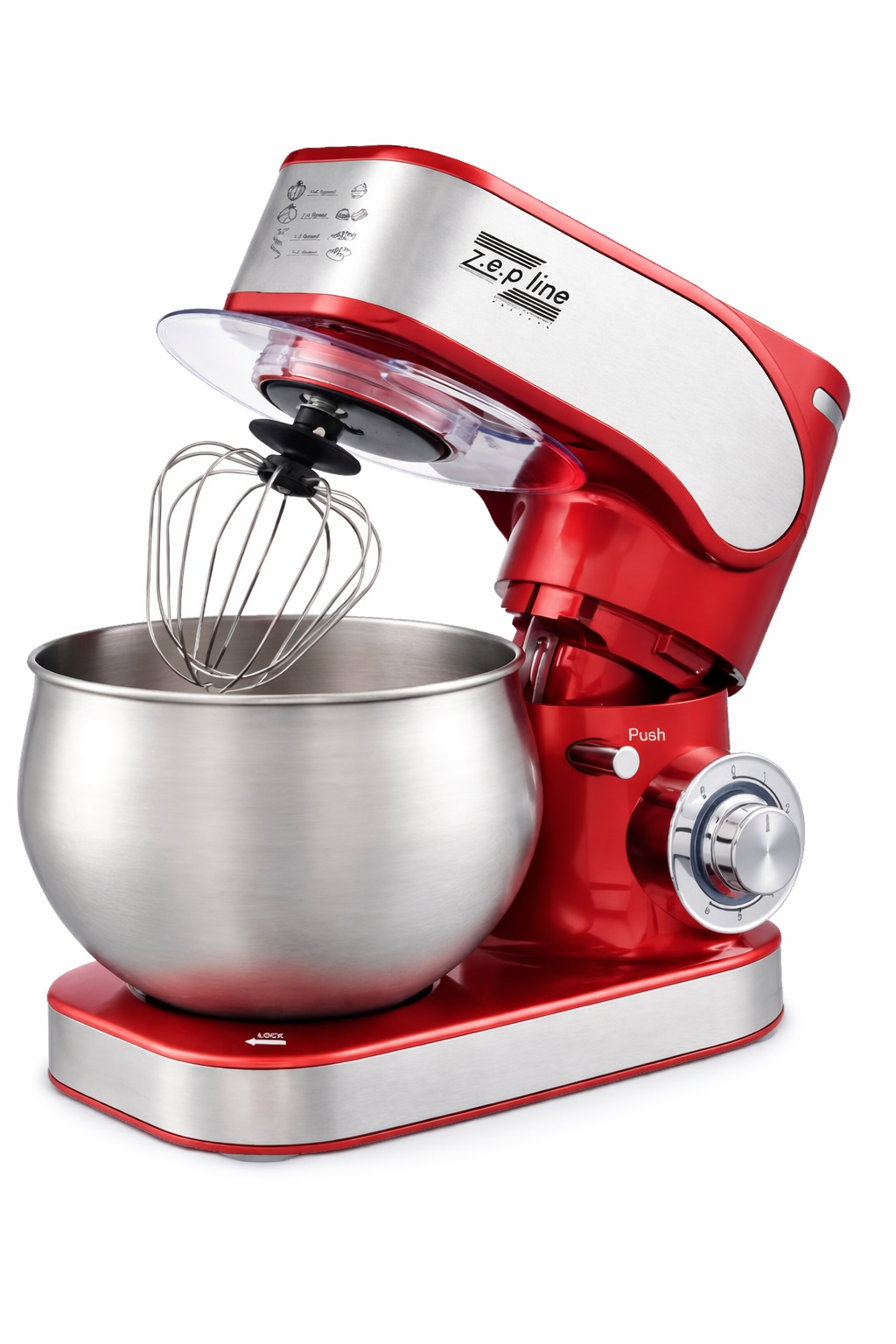 Миксер-тестомис планетарный ZepLine ZP-136 6 л 3500 Вт (33309132)