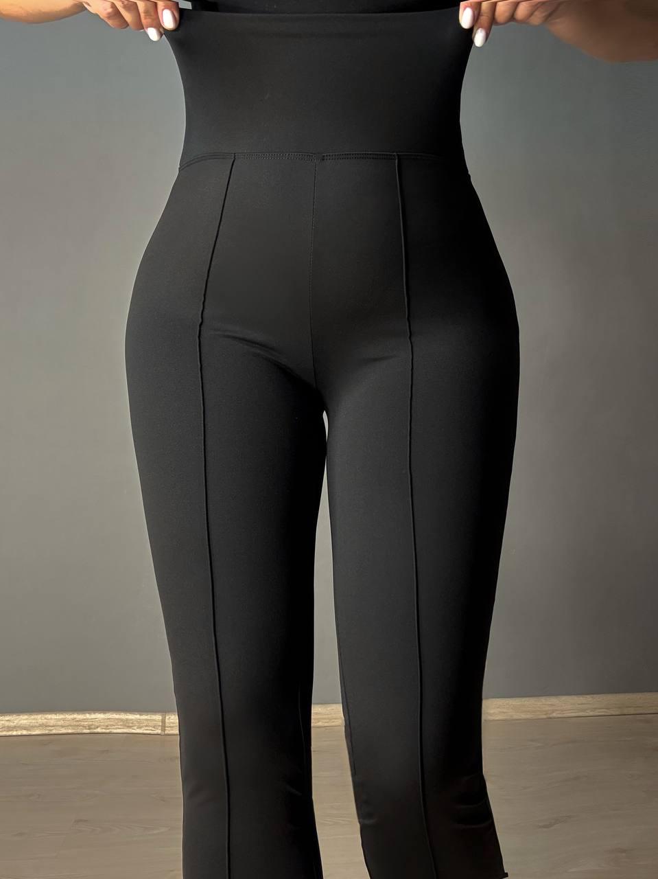 Лосини жіночі A-N 1724 кльош від коліна зі стрілкою M Чорний (5003) - фото 3 Лосини жіночі A-N 1724 кльош від коліна зі стрілкою M Чорний (5003) - фото 3