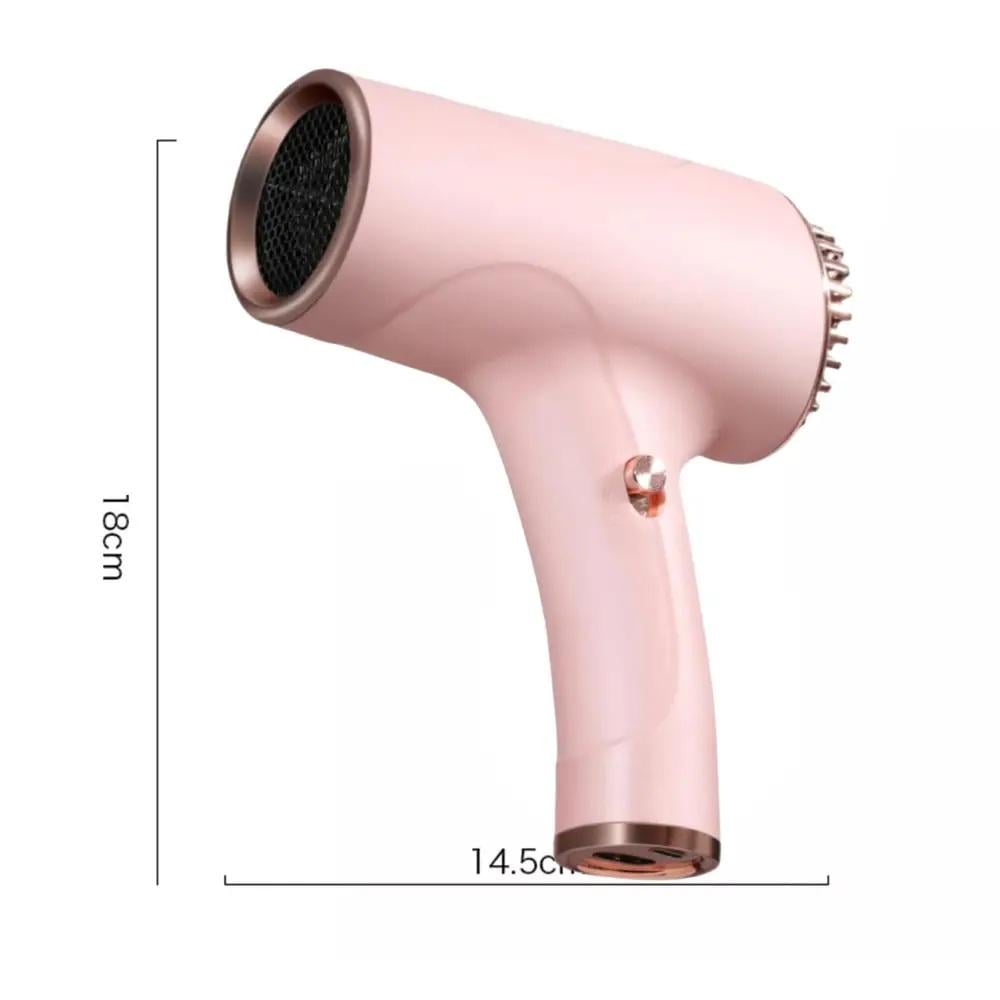 Фен для волос беспроводной с аккумулятором 2600 мА/ч Розовый (29896937) - фото 3 Фен для волос беспроводной с аккумулятором 2600 мА/ч Розовый (29896937) - фото 3