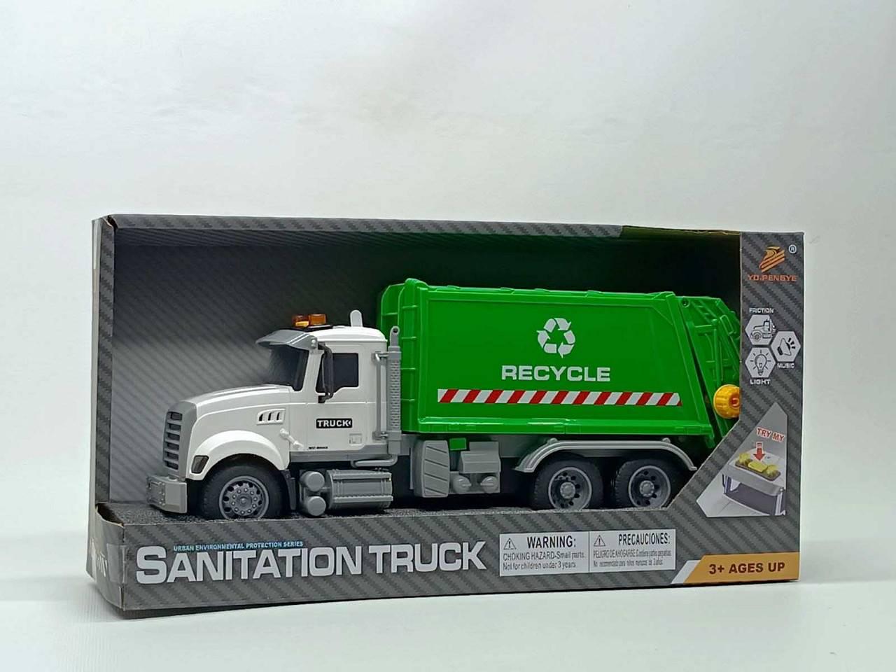 Игрушечный мусоровоз YIWU PY6922B Jiayu Sanitation Truck (45473) - фото 4