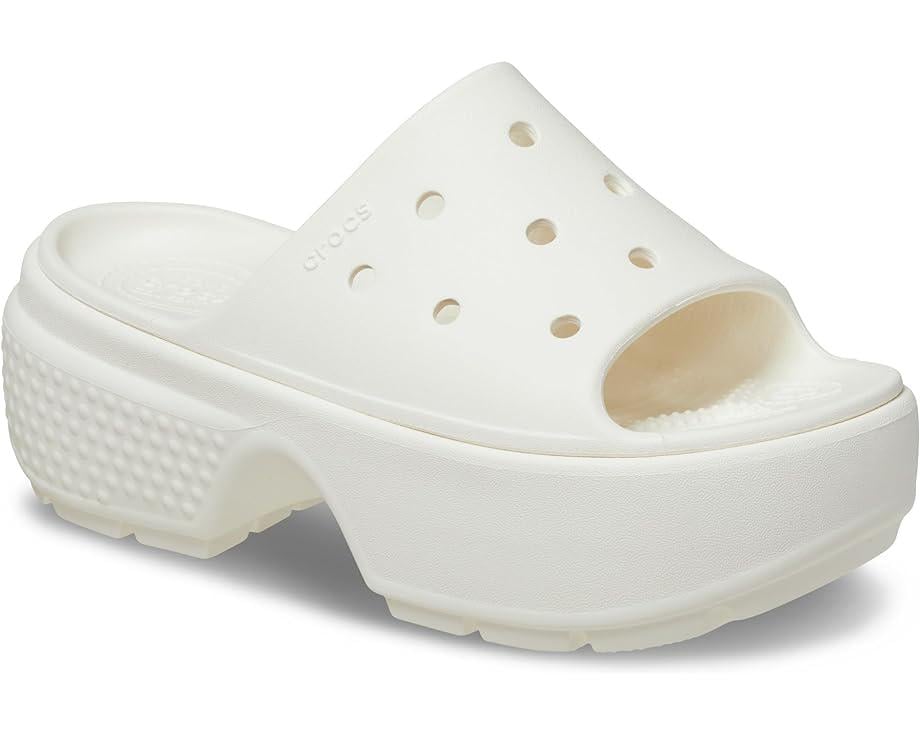 Шлепанцы женские Crocs Stomp Slide Chalk Craie р. 39-40 W9 Белый (‎209346)