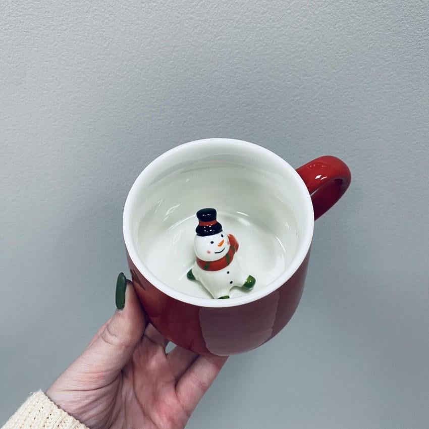Чашка керамічна Olens 102-1022 Сюрприз-сніговик 350 мл (2427285448) - фото 4 Чашка керамічна Olens 102-1022 Сюрприз-сніговик 350 мл (2427285448) - фото 4