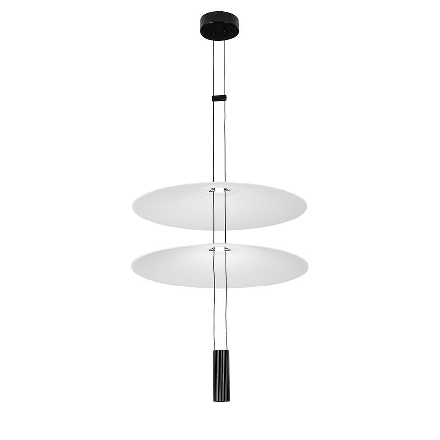 Люстра подвесная LED 792D1323 500/500 BK 9W Черный