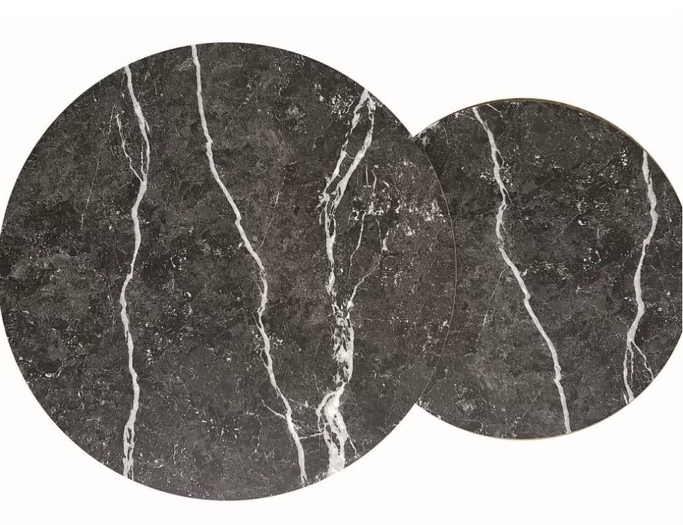 Журнальный столик Signal DION комплект Черный мрамор/Золотой (DIONCMAZL) - фото 3 Журнальный столик Signal DION комплект Черный мрамор/Золотой (DIONCMAZL) - фото 3