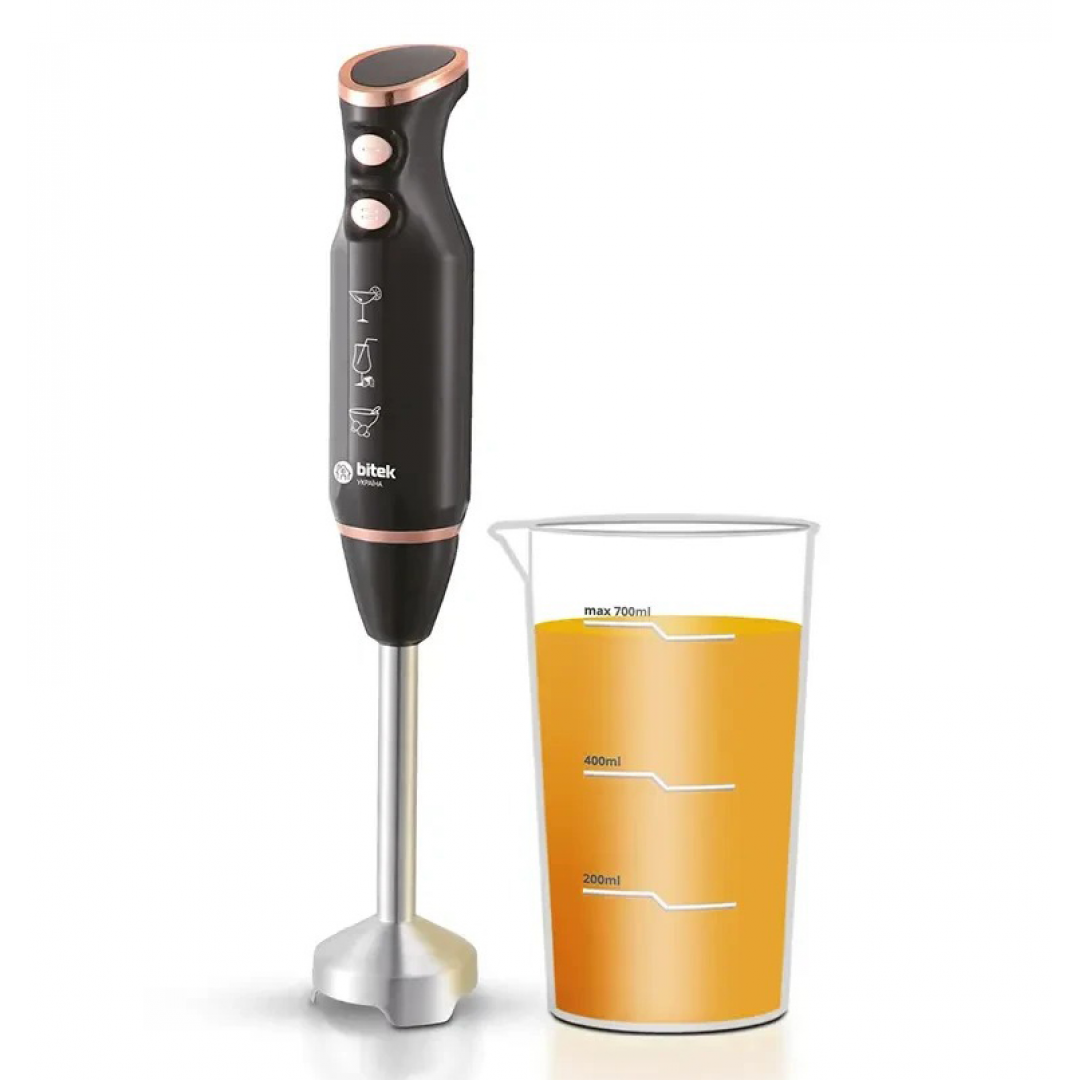 Блендер ручний Bitek BT-793B 1200 Вт заглибний Чорний (GR-05097)