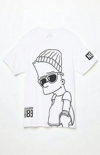 Футболка женская с принтом Pin-000-096 повседневная S Белый (2664081978)