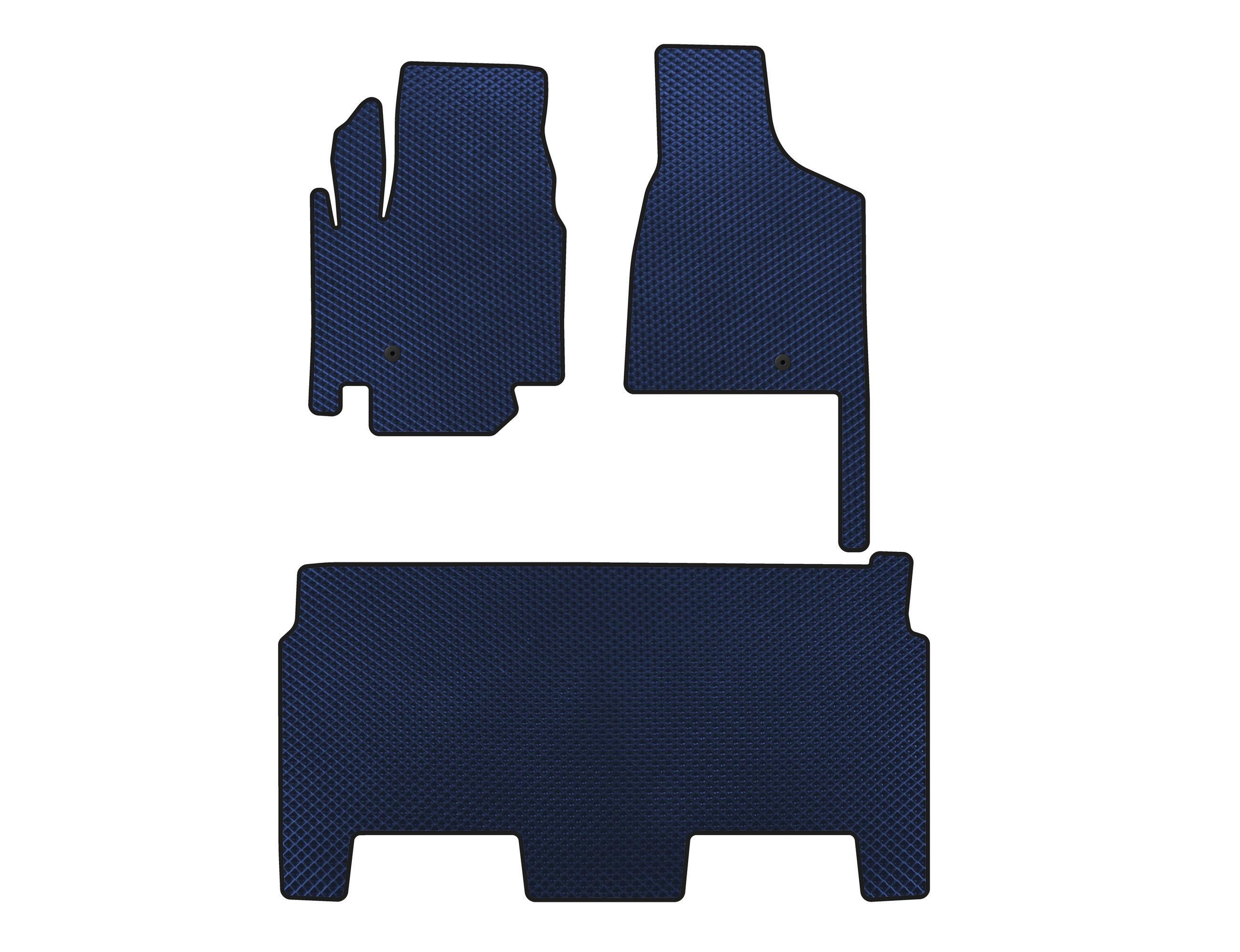 Коврики Digital Designs EVA 2008-2020 8-местная комплектация SXT для Dodge Grand Caravan V 2008-2020 гг. этилвинилацетат Синий (140055)