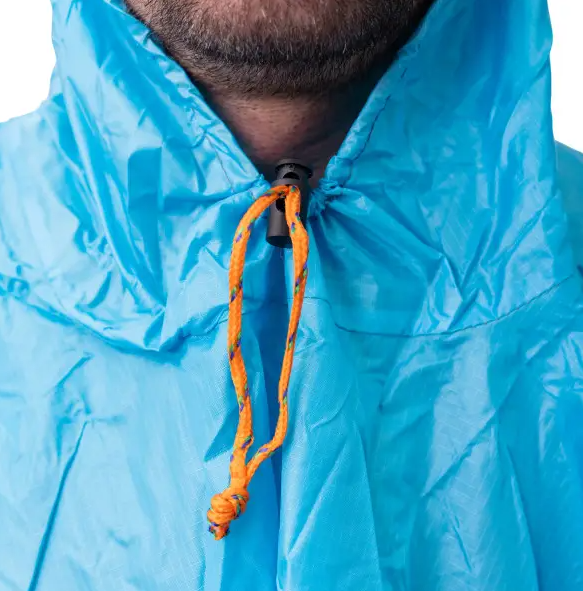 Дощовик-пончо захисний з капюшоном One size Блакитний (LU-029BL) - фото 5