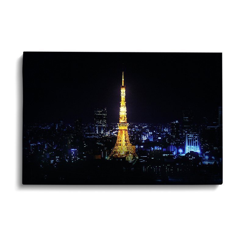 Картина со светодиодной подсветкой LED Токийская башня