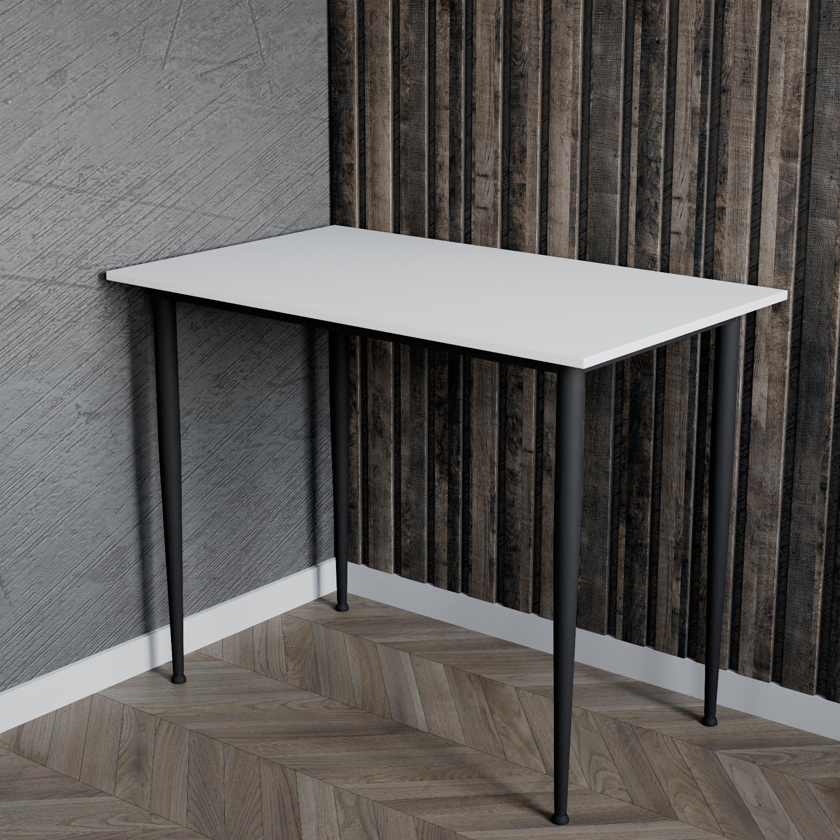 Универсальный стол Prime Ferrum-decor 750x1000x700 Черный металл ДСП Белый 16 мм (FRD-107653)