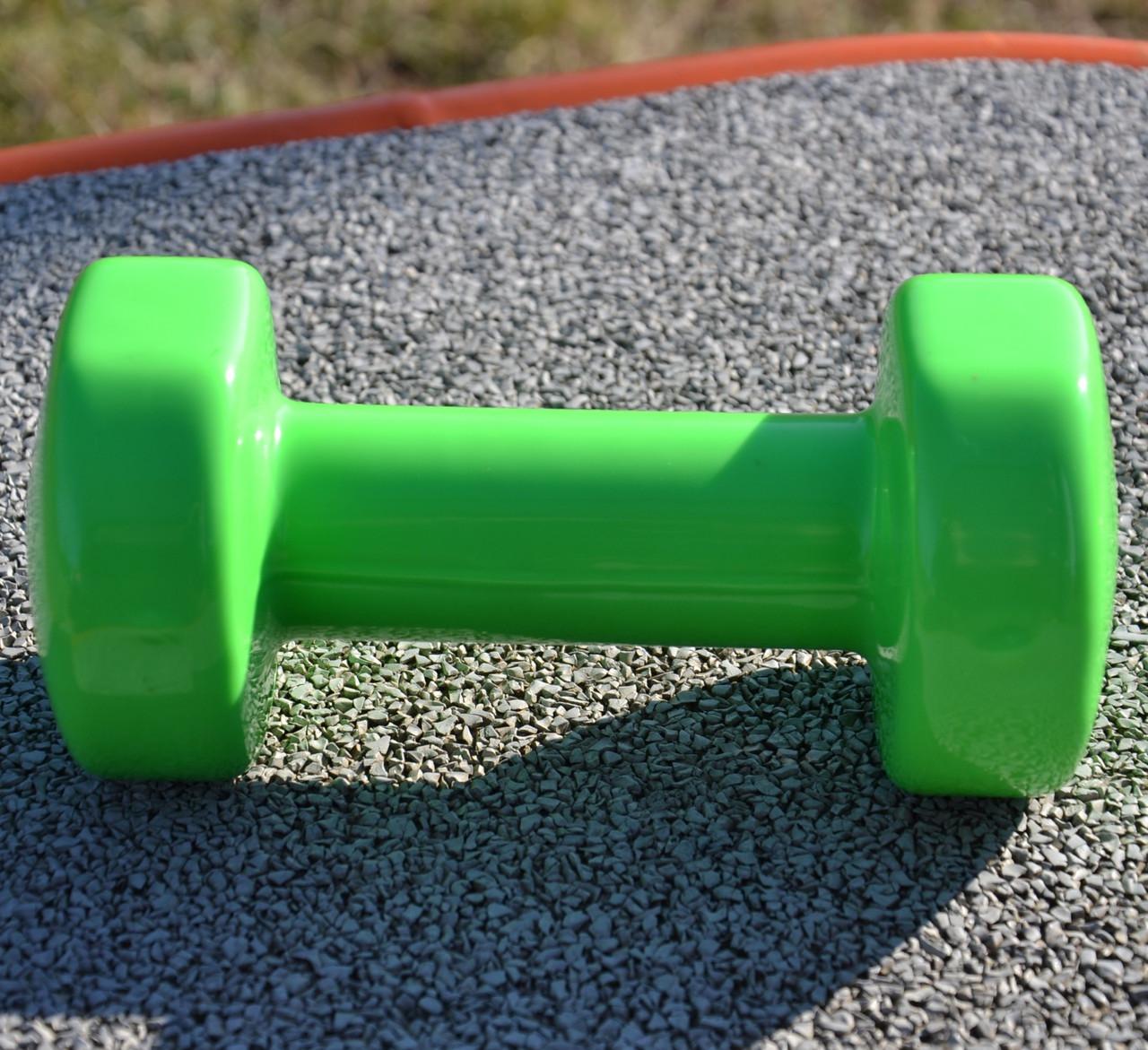 Гантель виниловая PowerPlay PP 4103 1 шт. 1,5 кг Зеленый (A-013162) - фото 5 Гантель виниловая PowerPlay PP 4103 1 шт. 1,5 кг Зеленый (A-013162) - фото 5