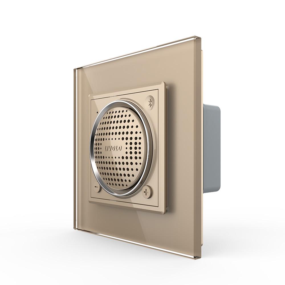 Колонка Livolo Bluetooth 5.0 Золотой (VL-C7-FCF-2AP)