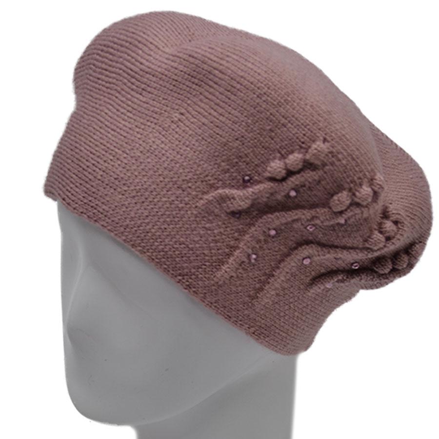 Берет шерстяной Lirus Beep Светло-пудровый (70208)