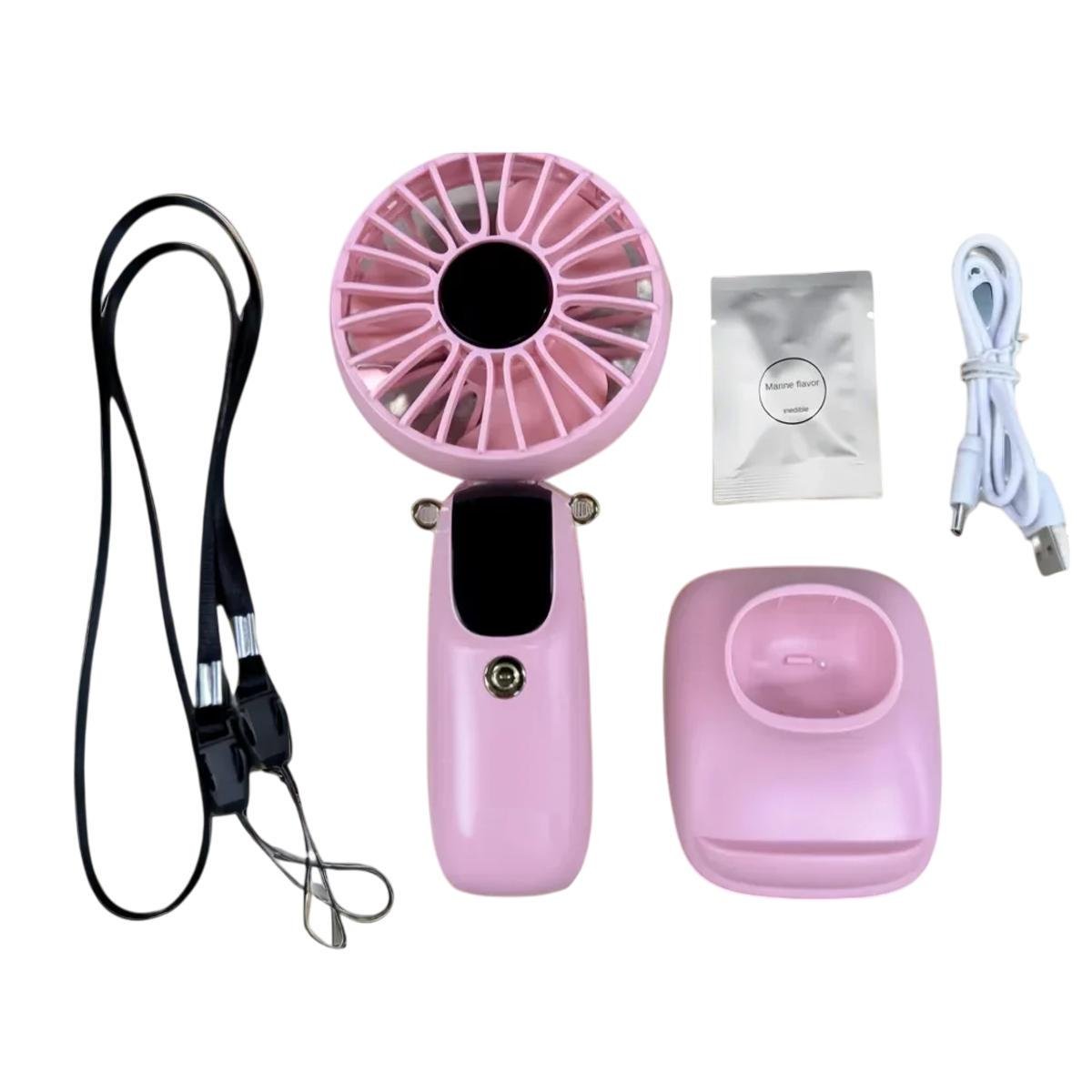 Вентилятор портативный складной USB HH-F10 дисплей подставка/шнурок/аромотаблетка Navy (200306) - фото 8 Вентилятор портативный складной USB HH-F10 дисплей подставка/шнурок/аромотаблетка Navy (200306) - фото 8