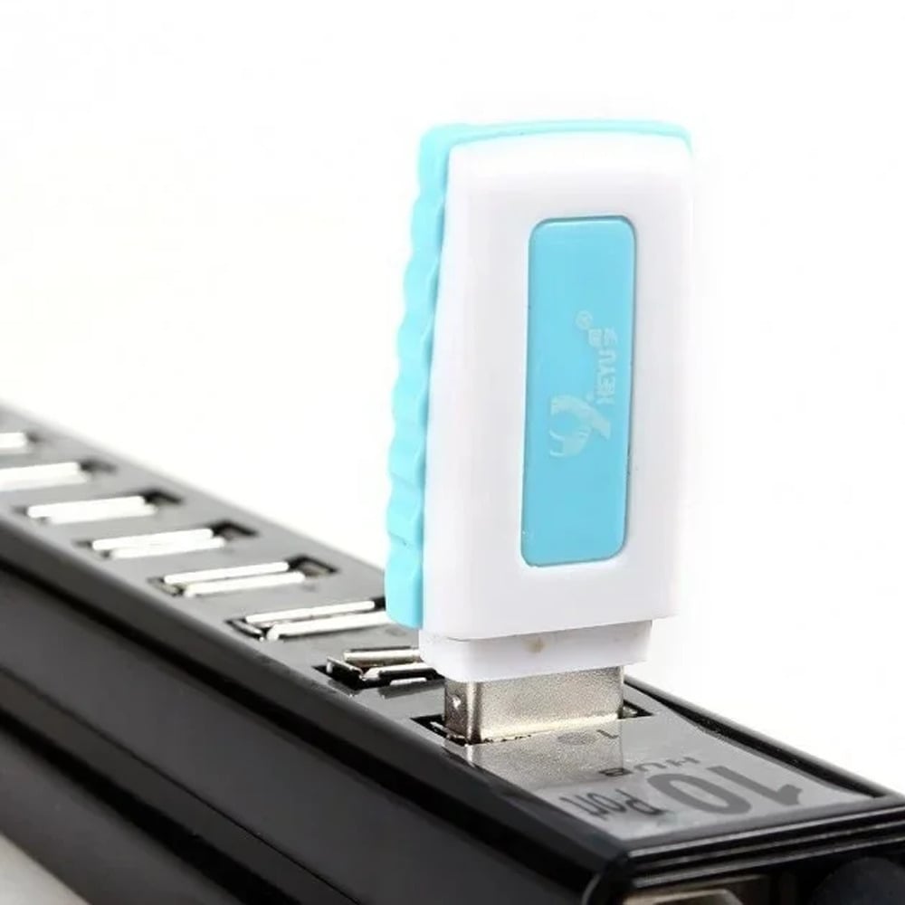 USB Хаб 10 портов разветвитель USB HUB 10 PORTS 220V внешний блок питания портативный переходник - фото 9