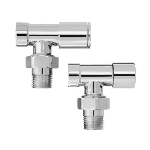 Комплект радиаторных кранов Invena Хром  (CZ-30-K15)