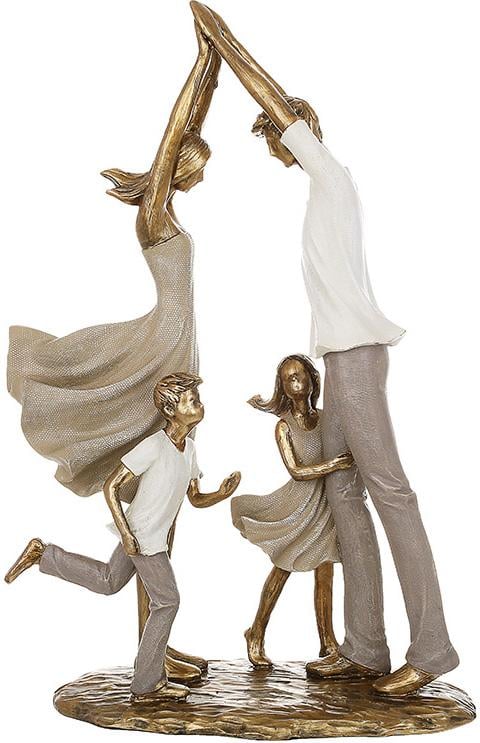 Статуэтка декоративная Счастливая Семья полистоун 20х10х30 см Бежевый